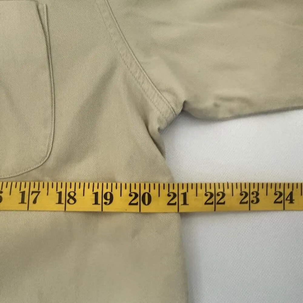 Roper Shirt 100% Cotton Tan Embroidered Button Front BD L/S 1 Pocket Rodeo Lg - Image 6