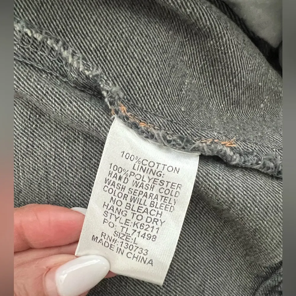 UMGEE Distressed Denim Jacket with non functional Pockets & Studs Large - Image 8