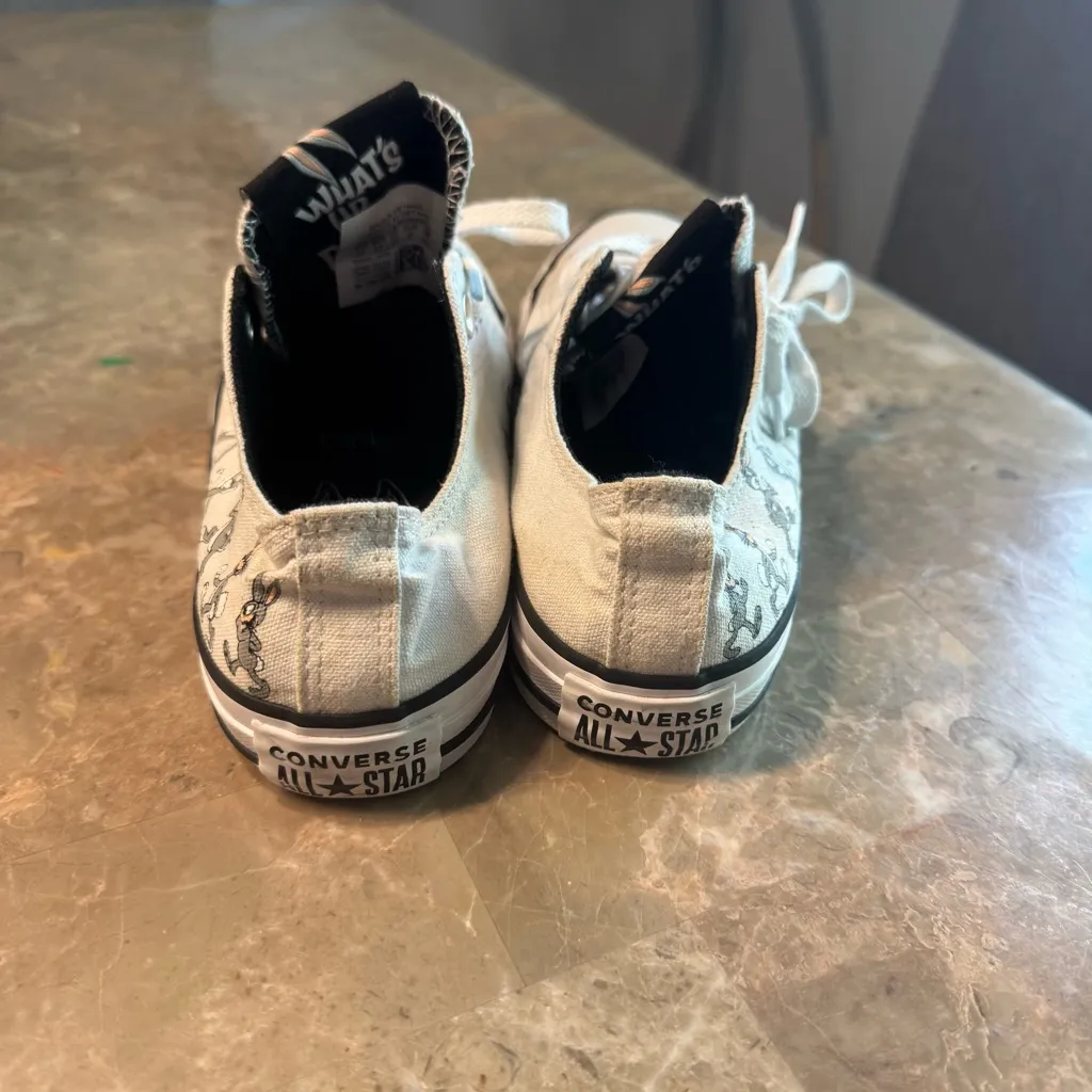 Bugs Bunny White Converse Sneakers - Image 8