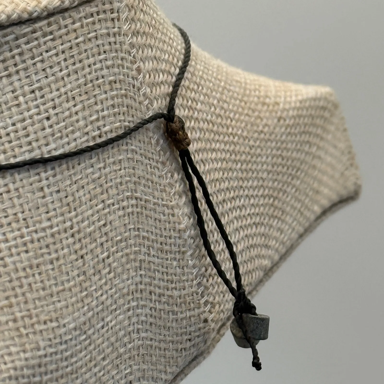 Abalone Shell Pendant Necklace Adjustable Cord Boho Hippie Jewelry Tan - Image 4