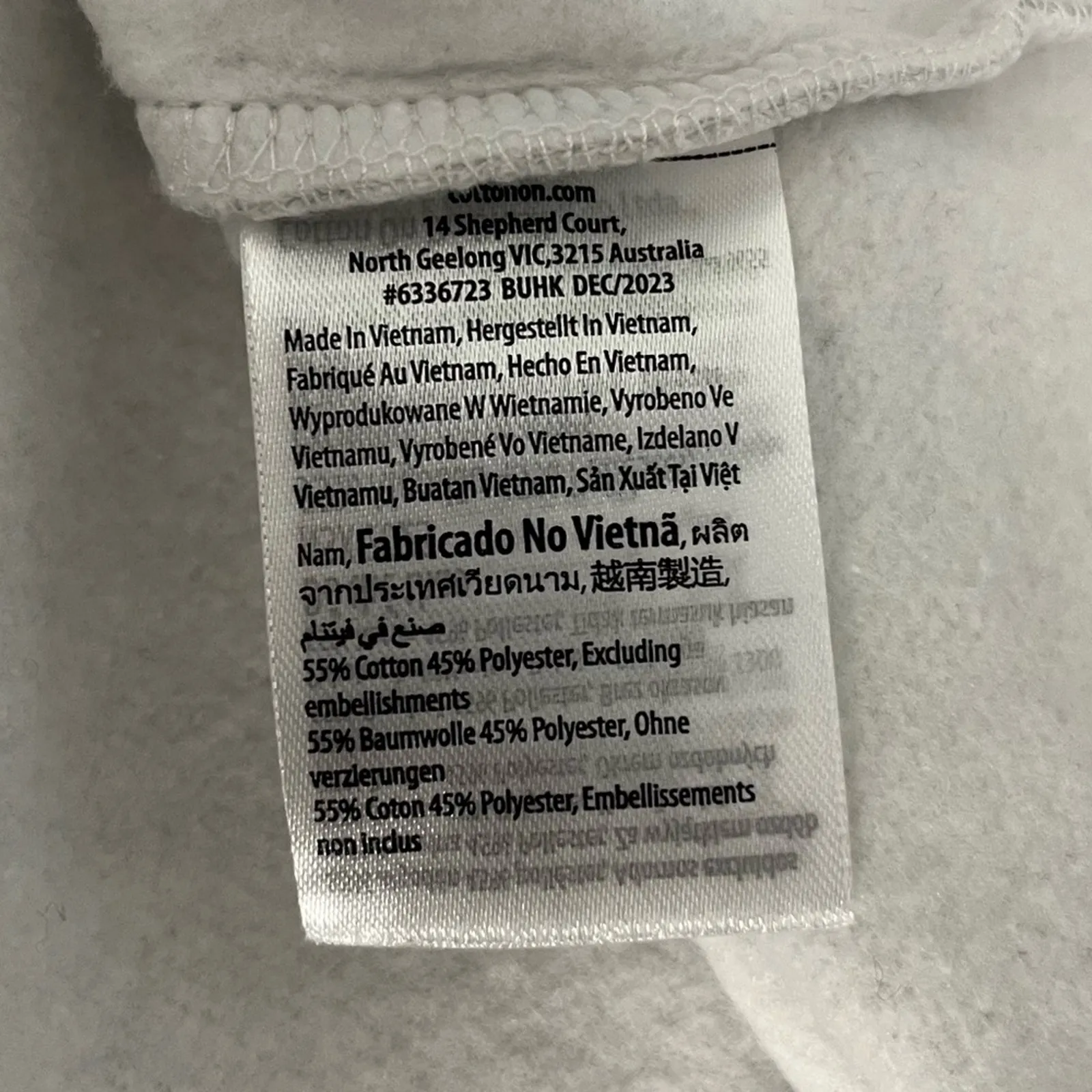 NWT Cotton On Plush Essential Half Zip Jumper Sweatshirt Pull Over Cloud Gray L - Image 11