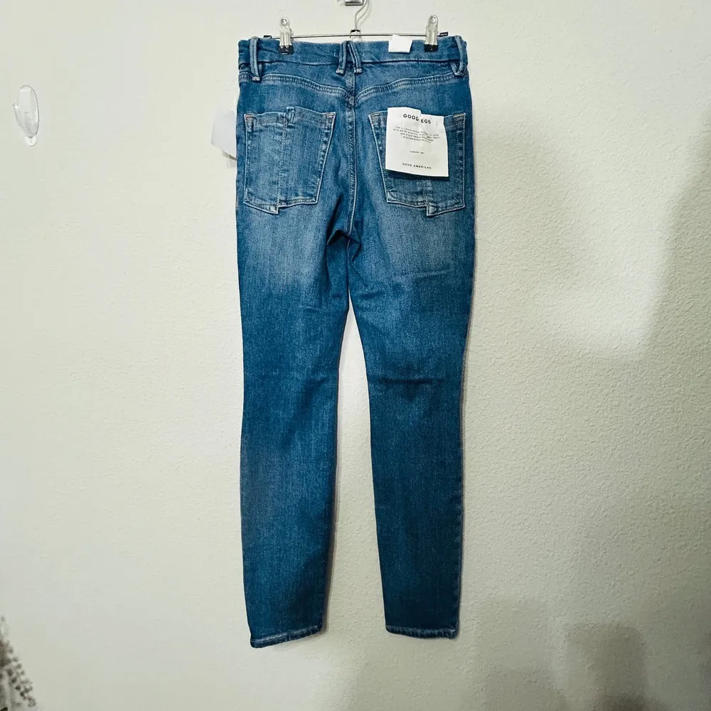 NEW Good American Good Legs High Waist Distressed Skinny Jeans Size 4/27 - Image 3
