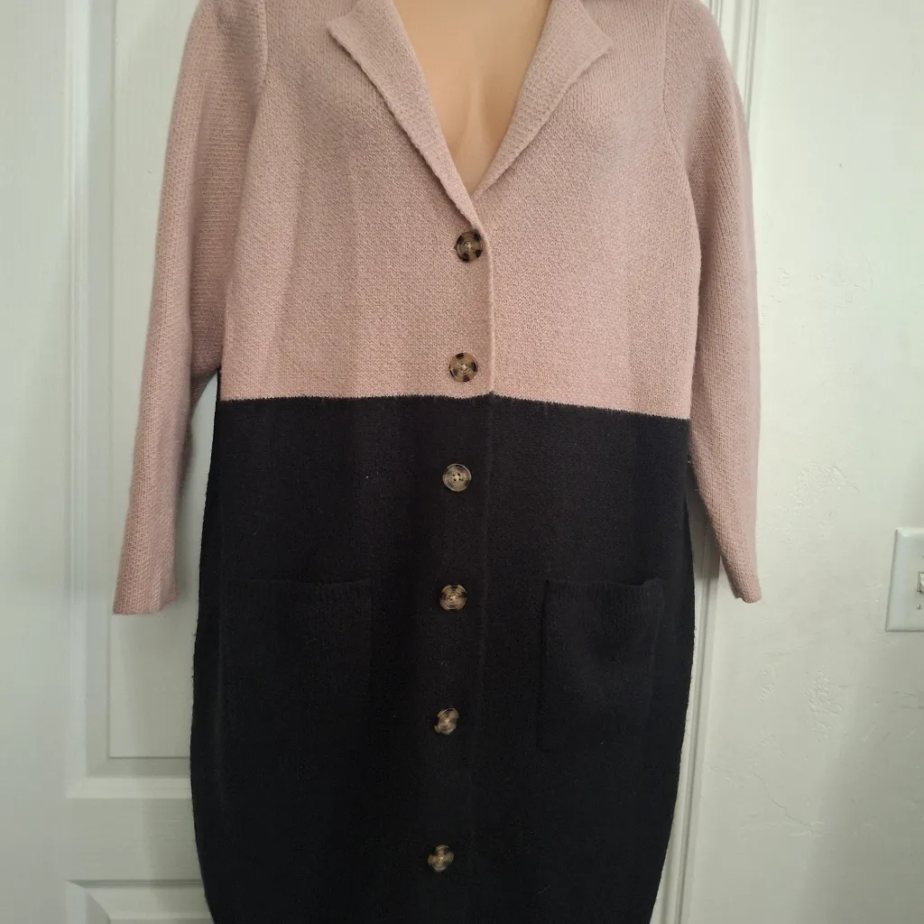 Torrid Sz 2 Colorblock Botton Front Sweater Coat - Image 7