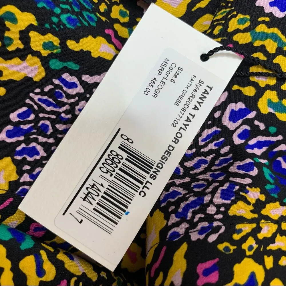 NWT Tanya Taylor faith silk leopard bow dress - Image 4
