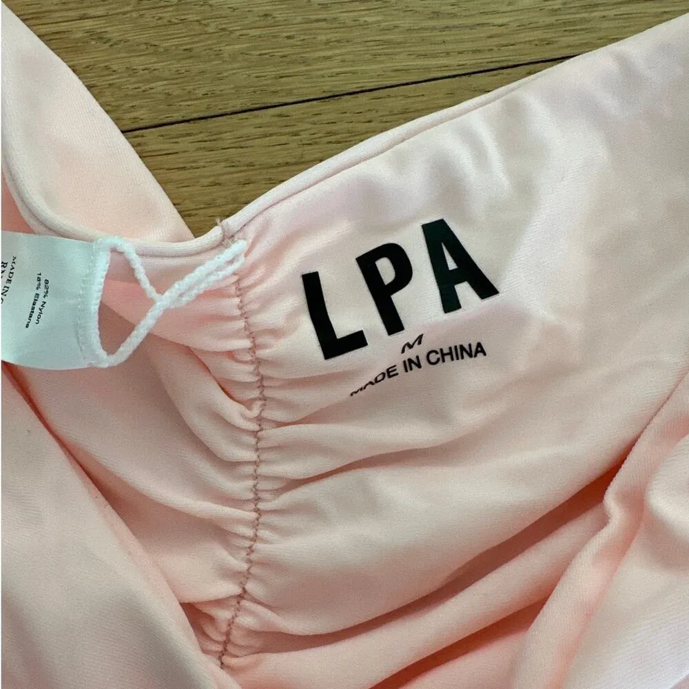 LPA - Myra Ruched Bikini Bottoms in Pink - Image 2