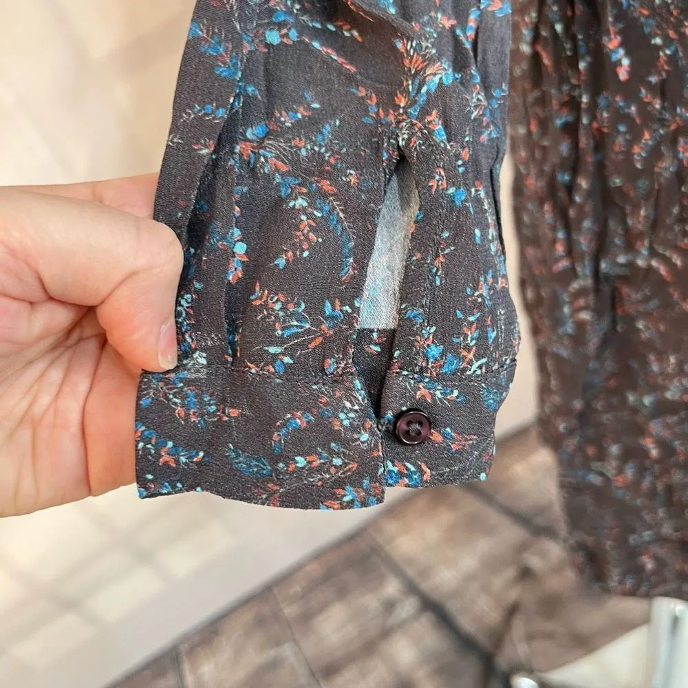 Ba & sh nwt robe esra long sleeve bohemian floral print peasant dress size 1 or - Image 9