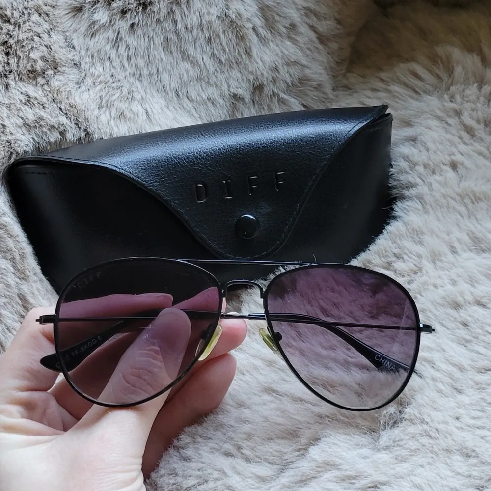 DIFF eyewear  Black Cruz Aviators - Image 2