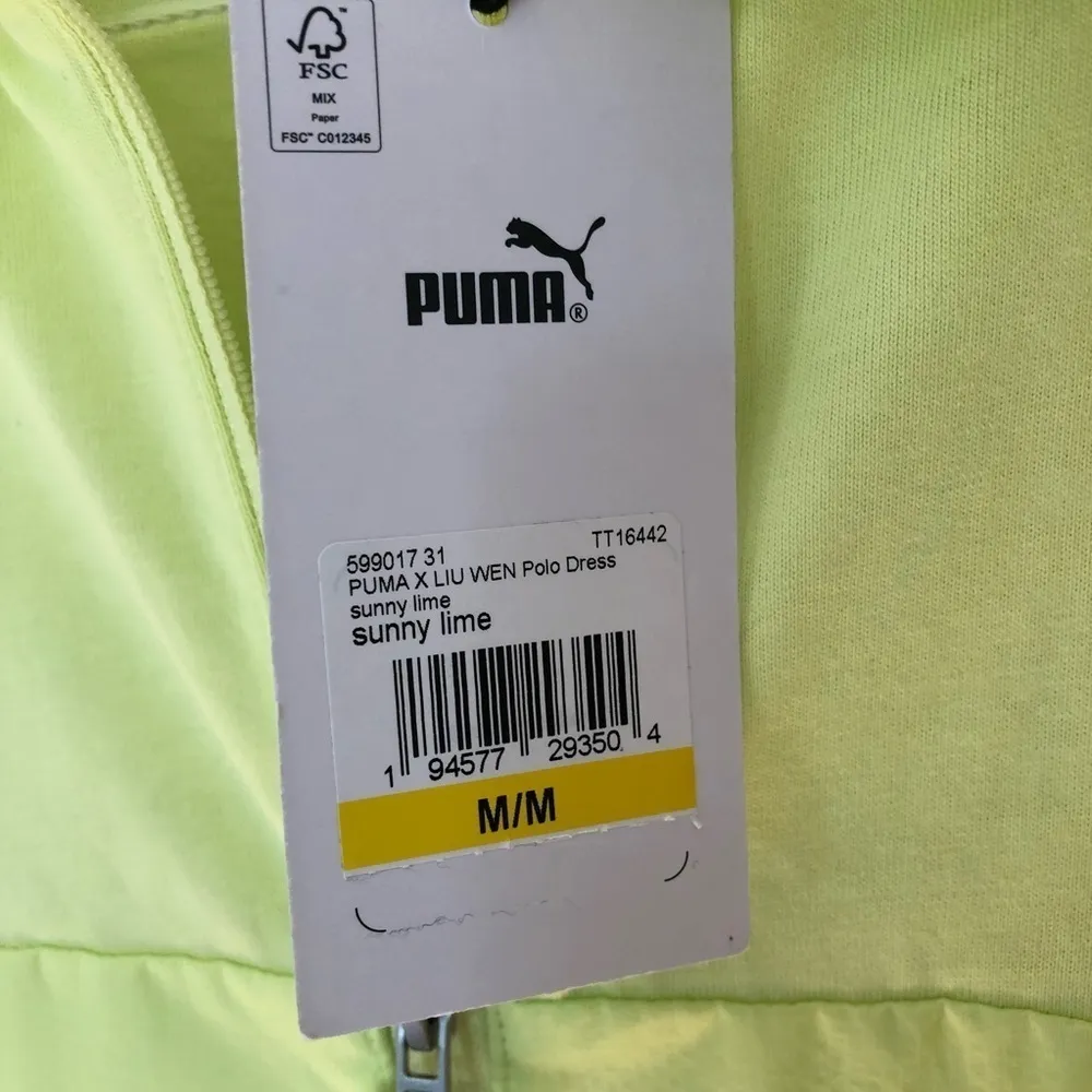 PUMA x Liu Wen Polo Dress Sunny Lime New NWT Medium - Image 7