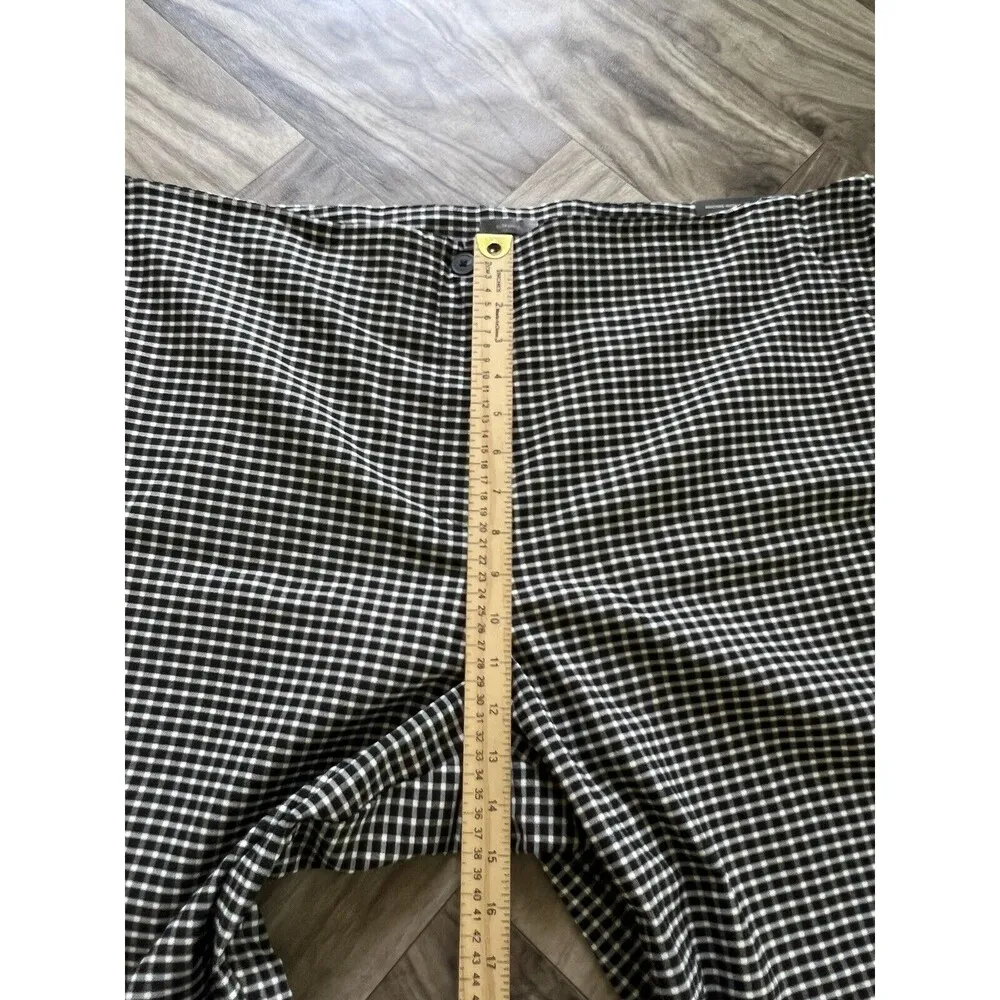 Worthington Slim Ankle High-rise Size 24W Black & White Pants New - Image 8