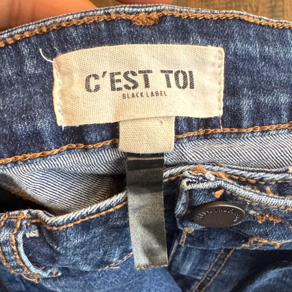 Black Label Indigo Flare Jeans - Image 2