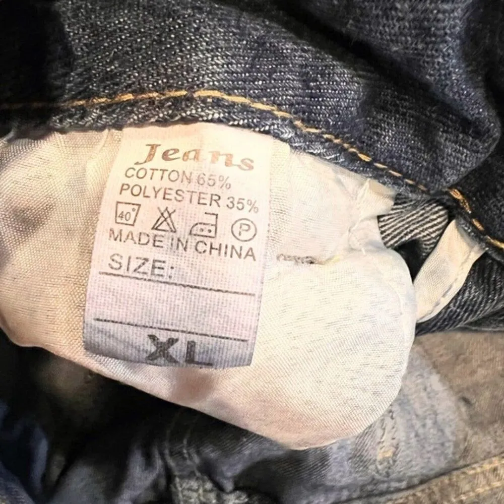 Women’s high vintage wash with front bottom High Rise Button Jean,  size Xl. - Image 7