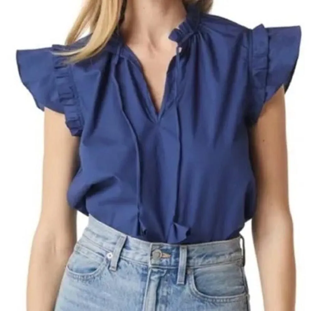 $220 NEW Misa LA Basia Top - Midnight Navy - XS - Image 2