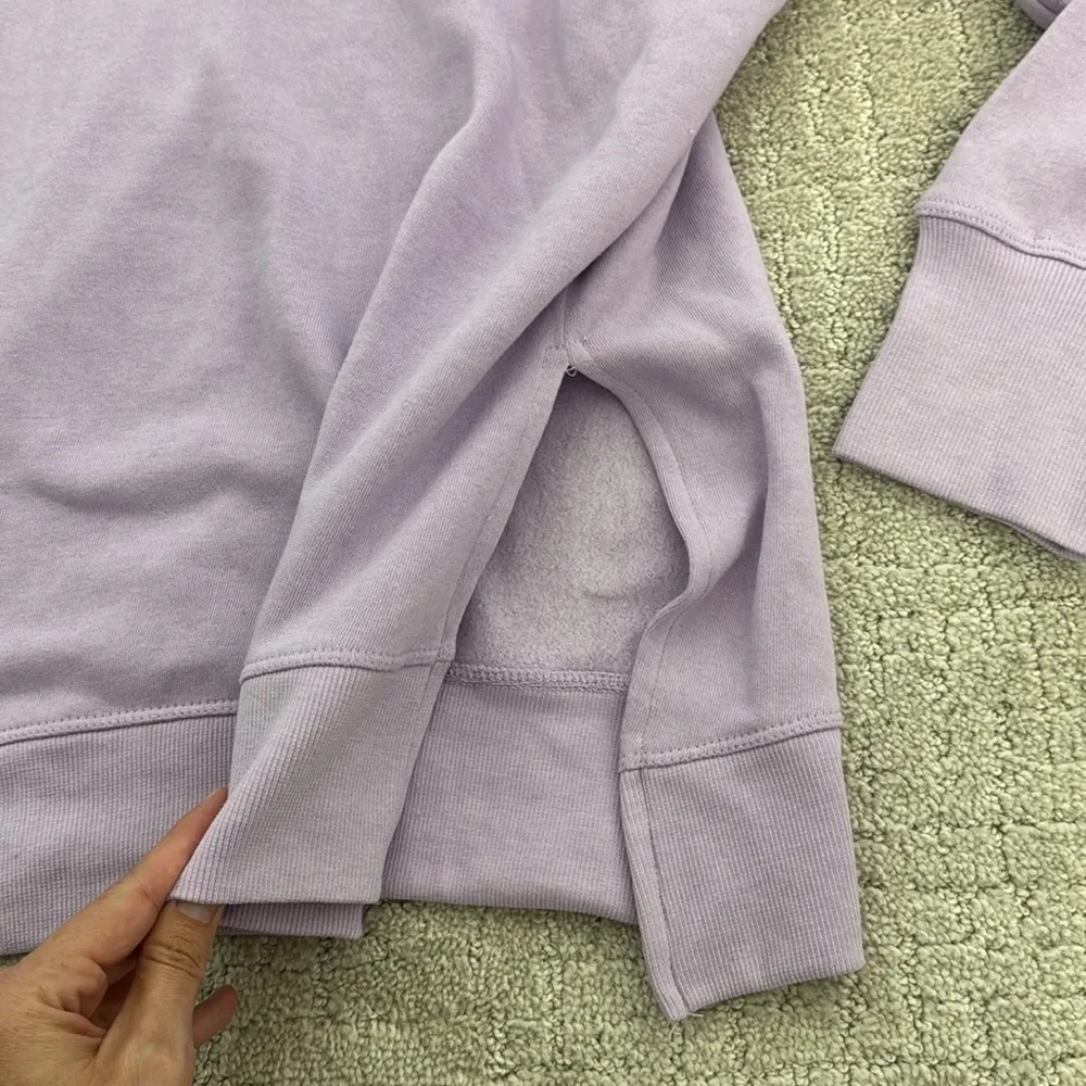 Park City Utah lavender purple mock turtleneck long sleeve pullover hoodie Size L - Image 3