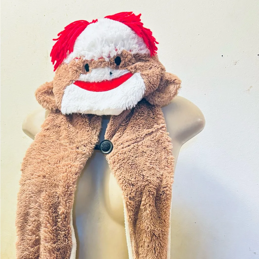 Brown Plush Animal Hat - Image 3