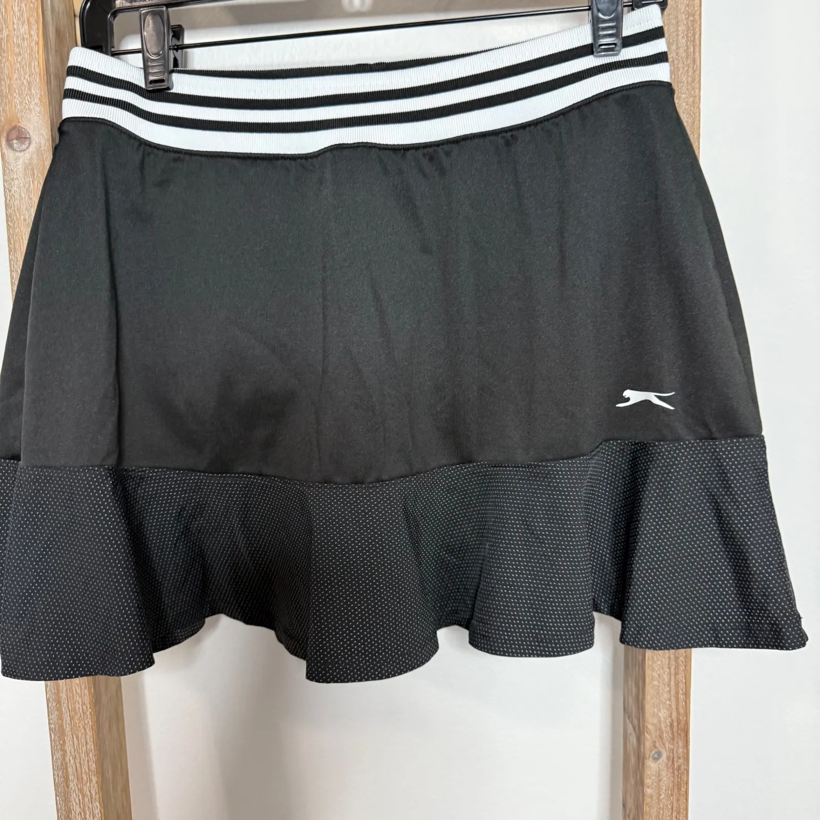 Slazenger Tennis Golf Black White Mini Skort Size Small - Image 3