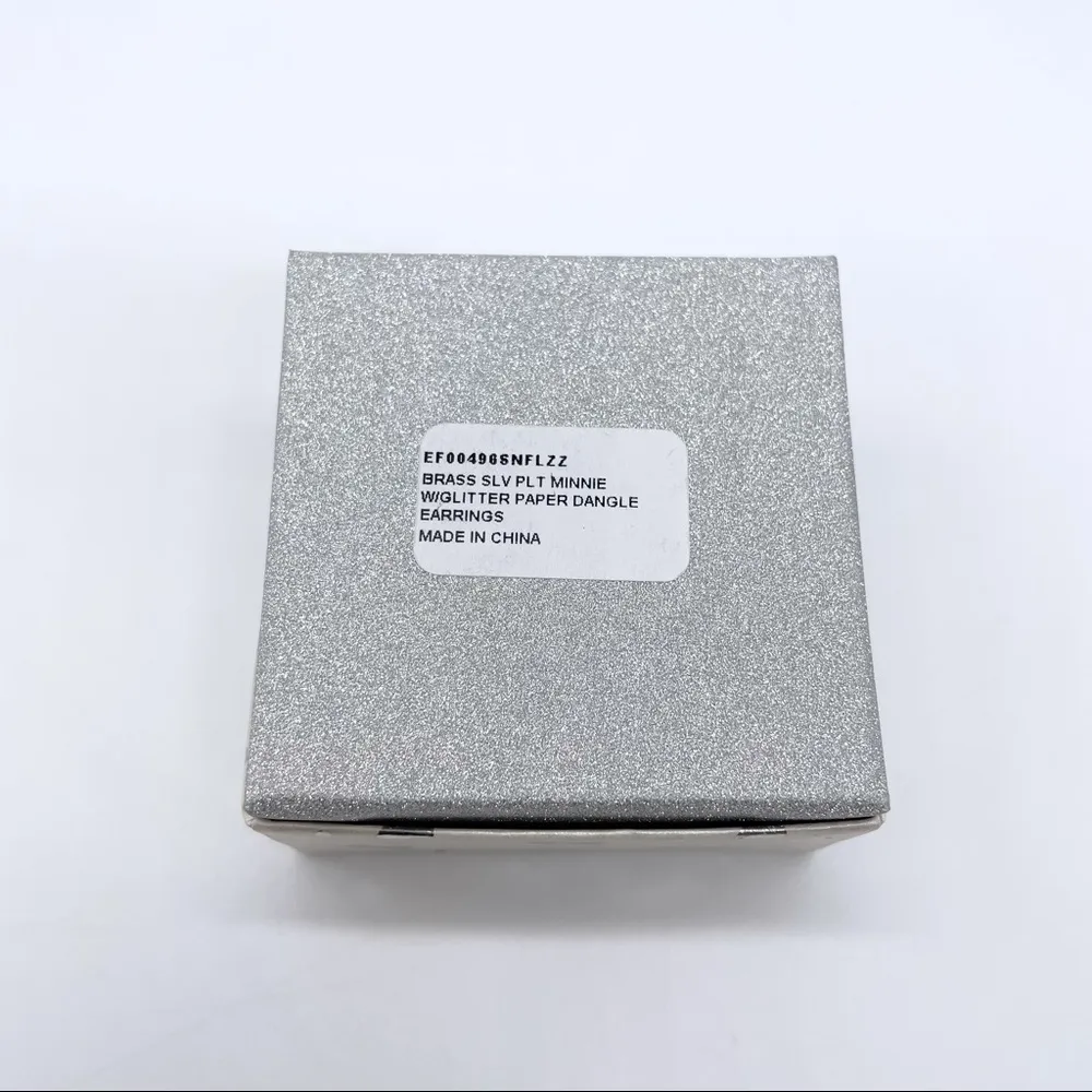 Disney Minnie Mouse Pink Glitter Dangle Earrings - Image 10