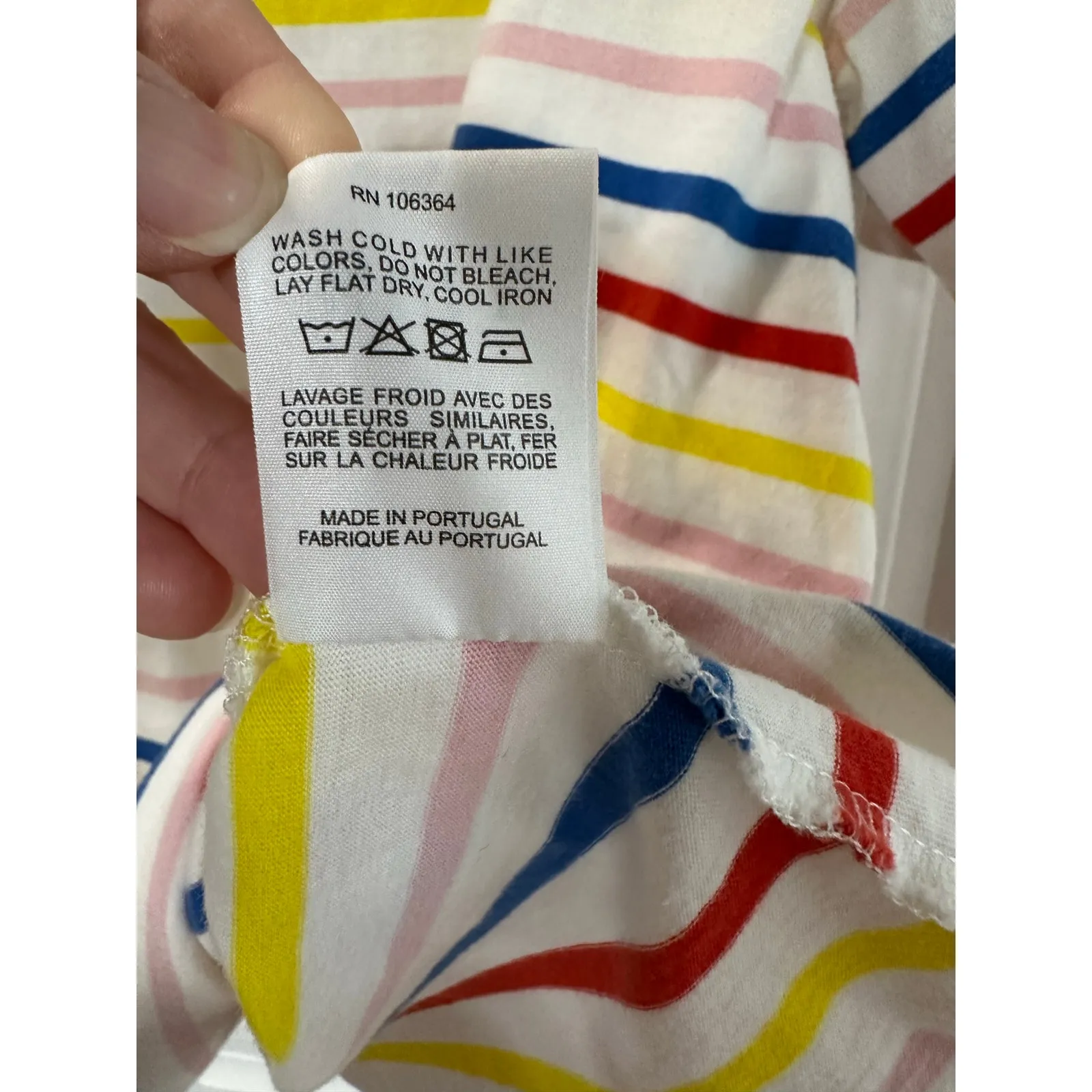 Kule Basic Colorful Multicolor Basic T Shirt Women XL Grunge Nostalgic Kid Core White - Image 7