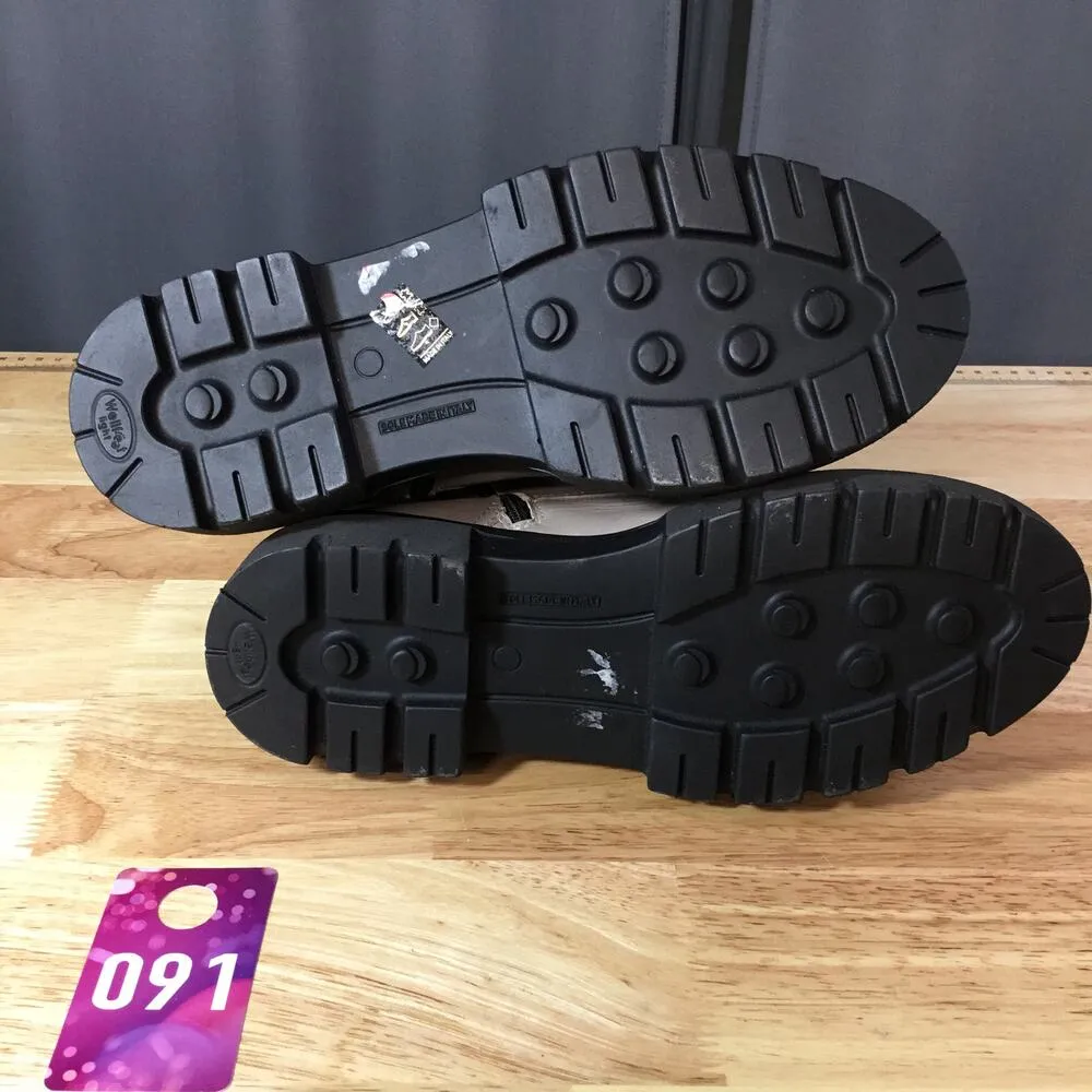 C La Canadienne Women's 7.5 Grey Italian Leather Lace - Image 10