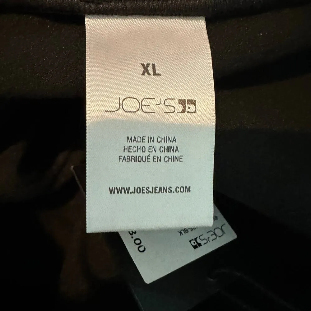 Joe’s Jeans Faux Leather Vegan Korey Leggings Black Size XL Elastic Waist - Image 5