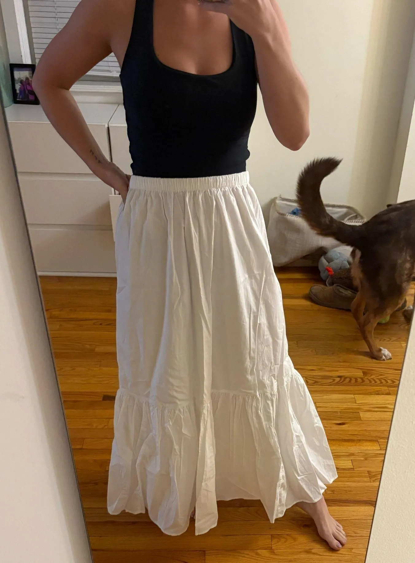 Aerie White Maxi Skirt - Image 2
