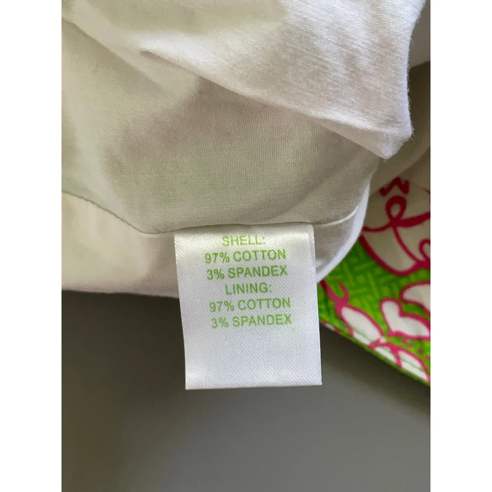 LILLY PULITZER GRASSHOPPER GREEN PINK KARLO DREAMWEAVER SKIRT SIZE 10   8 OZ - Image 5