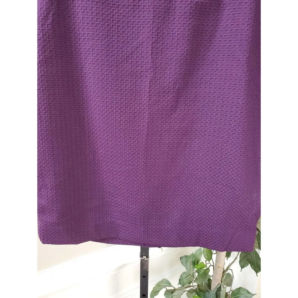 The Limited Women's Purple Polyester Comfort Waist Pencil Mini Skirt Size 12 - Image 4
