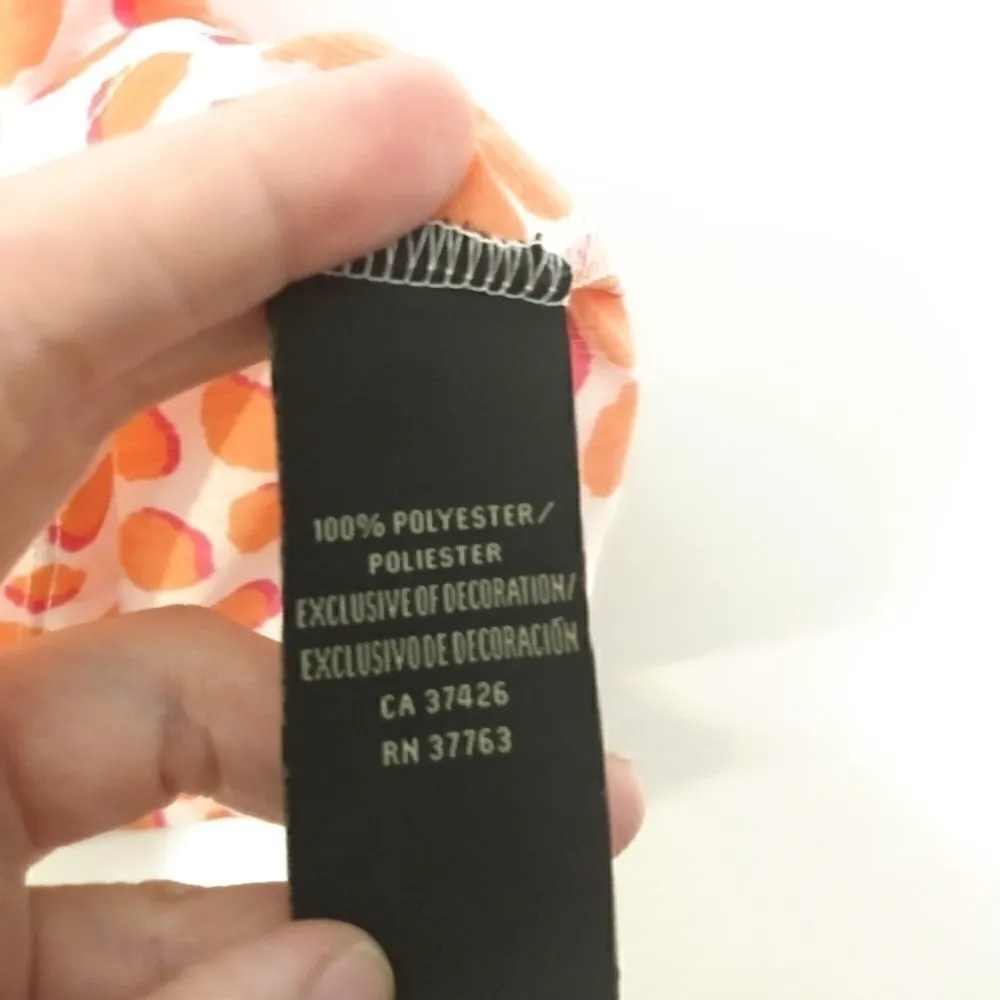 Rafaella studio orange polka dot ruffle small - Image 3