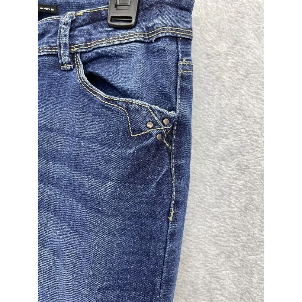 Formula Joven Collection Jeans Medium Wash Straight Fit Size 40 Blue - Image 6