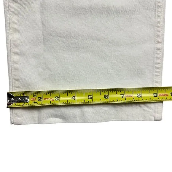 NWT‎ Madewell Women's Perfect Vintage Wide-Leg Crop Jean Size 28 Tile White - Image 13