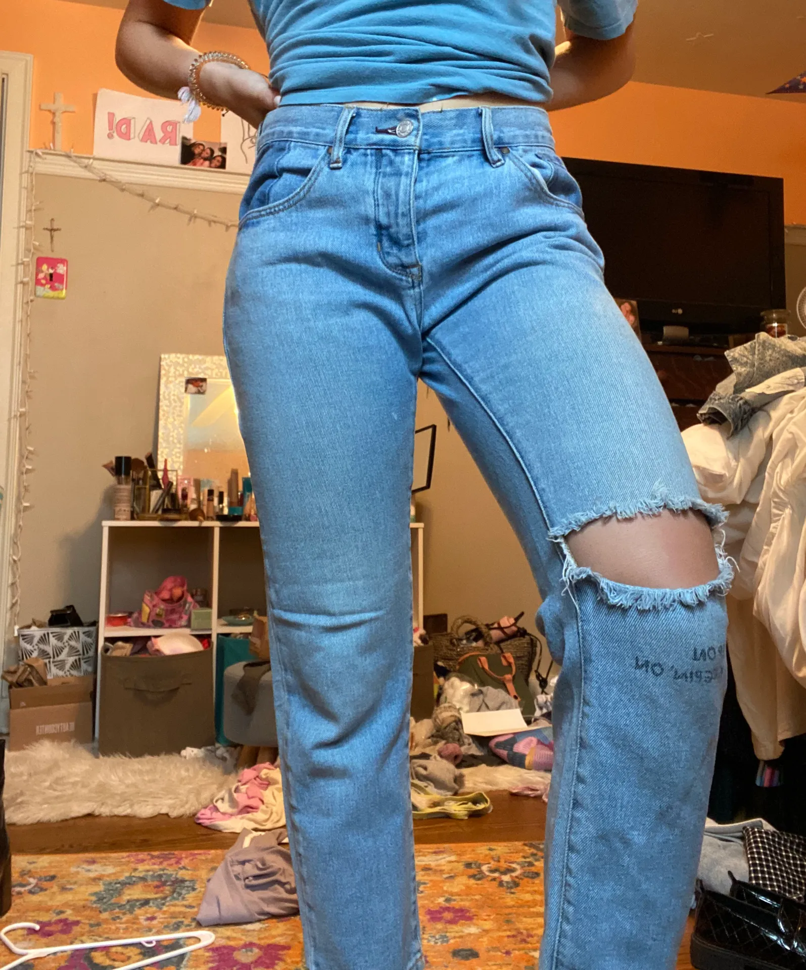 PacSun Cropped Girlfriend jeans - Image 7