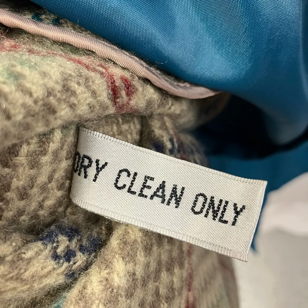 London Fog Towne Vintage Lined Coat Jacket Trench pockets‎ women’s blue size 14 - Image 9