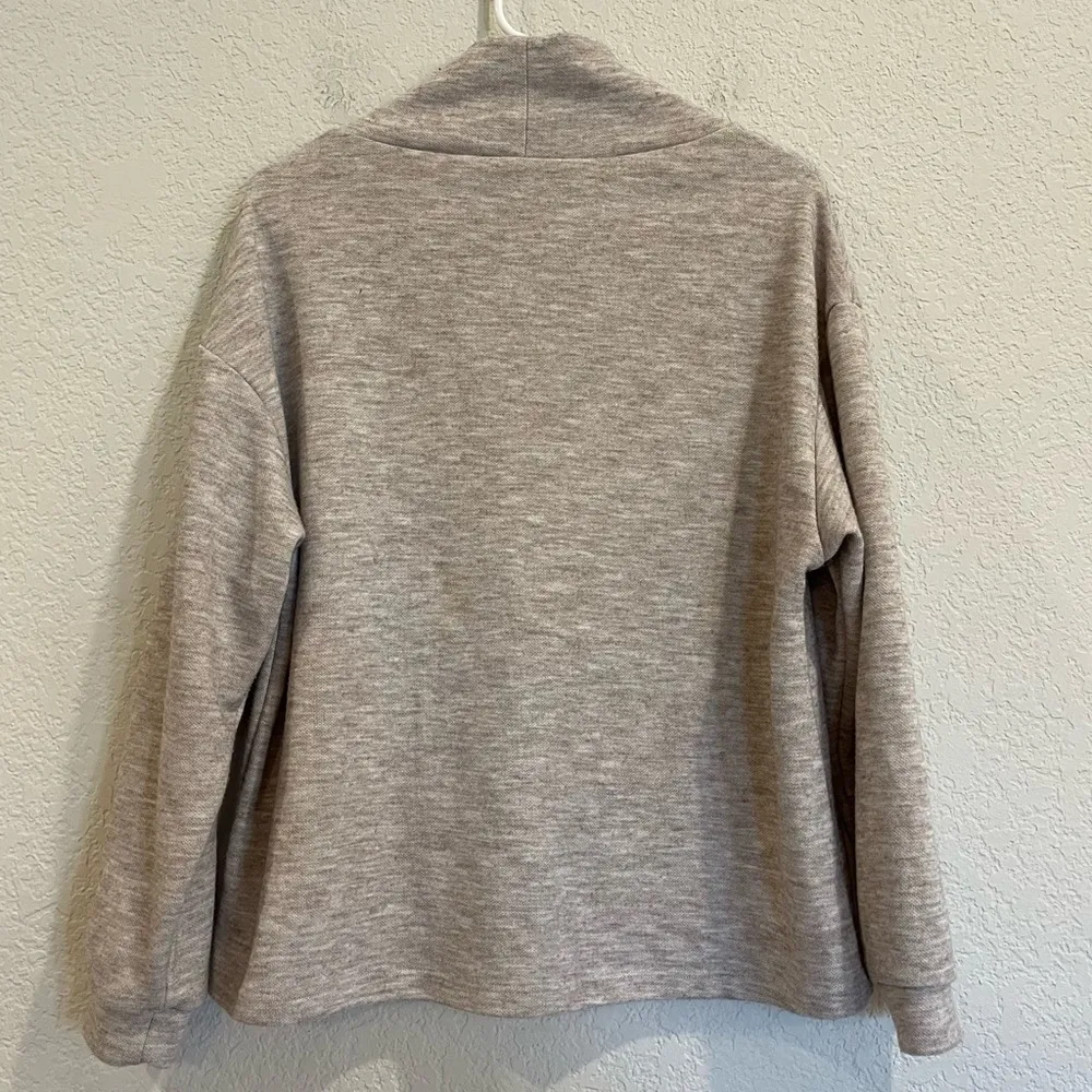 Magaschoni Funnel Neck Sweater in Tan - Image 3