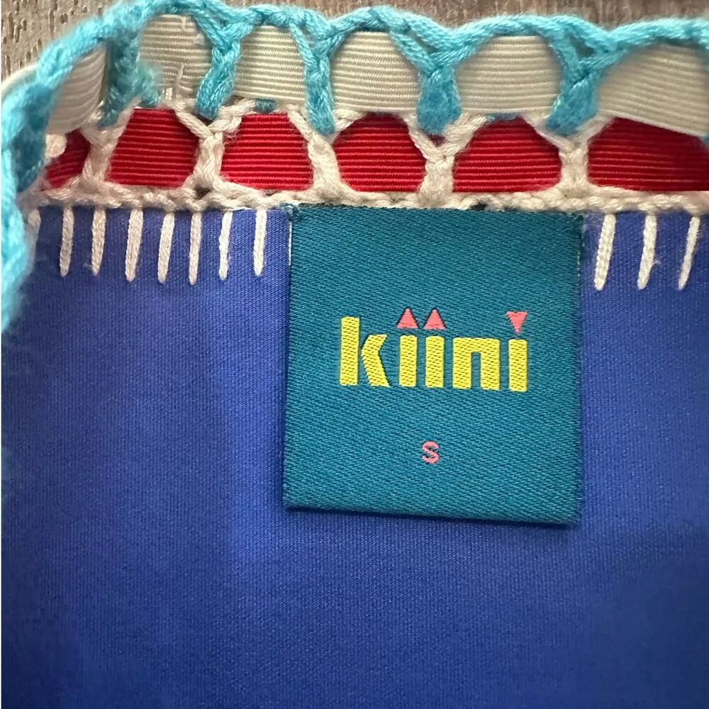 KIINI Tuesday High Waisted Bikini Bottom Size Small Blue - Image 3