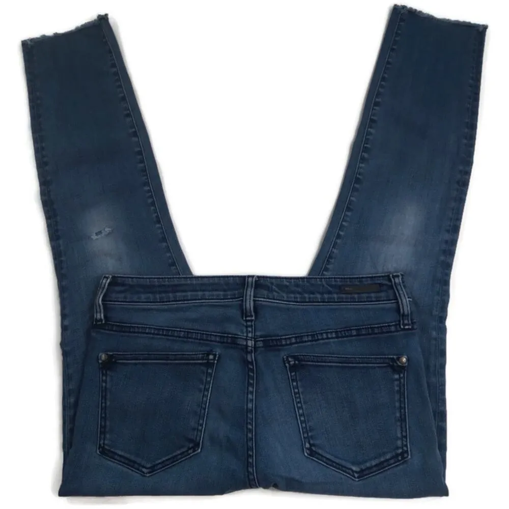 J755 GUC $149 Anthro Pilcro/Letterpress Script  High Rise Frayed Hem 29 - Image 3