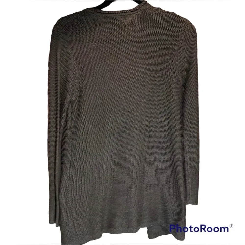 Forever 21 Forest Green Wrap Cardigan with Front Patch Pockets Sz Med - Image 3