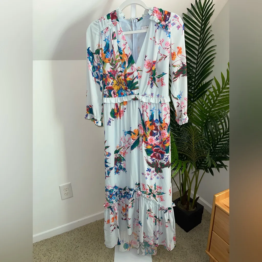 Hunter‎ Bell Wildflower Leighton Long Sleeved Floral Dress | Size 4 - Image 3