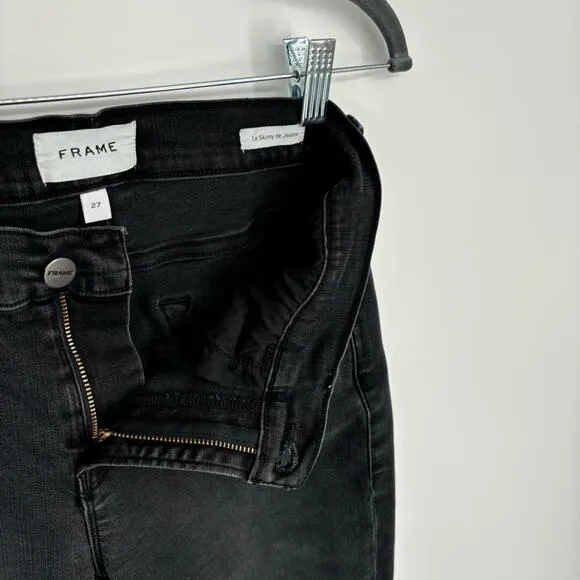 Frame Le Skinny De Jeanne Size 27 Brisbane Chewed Black‎ Stretch - Image 10