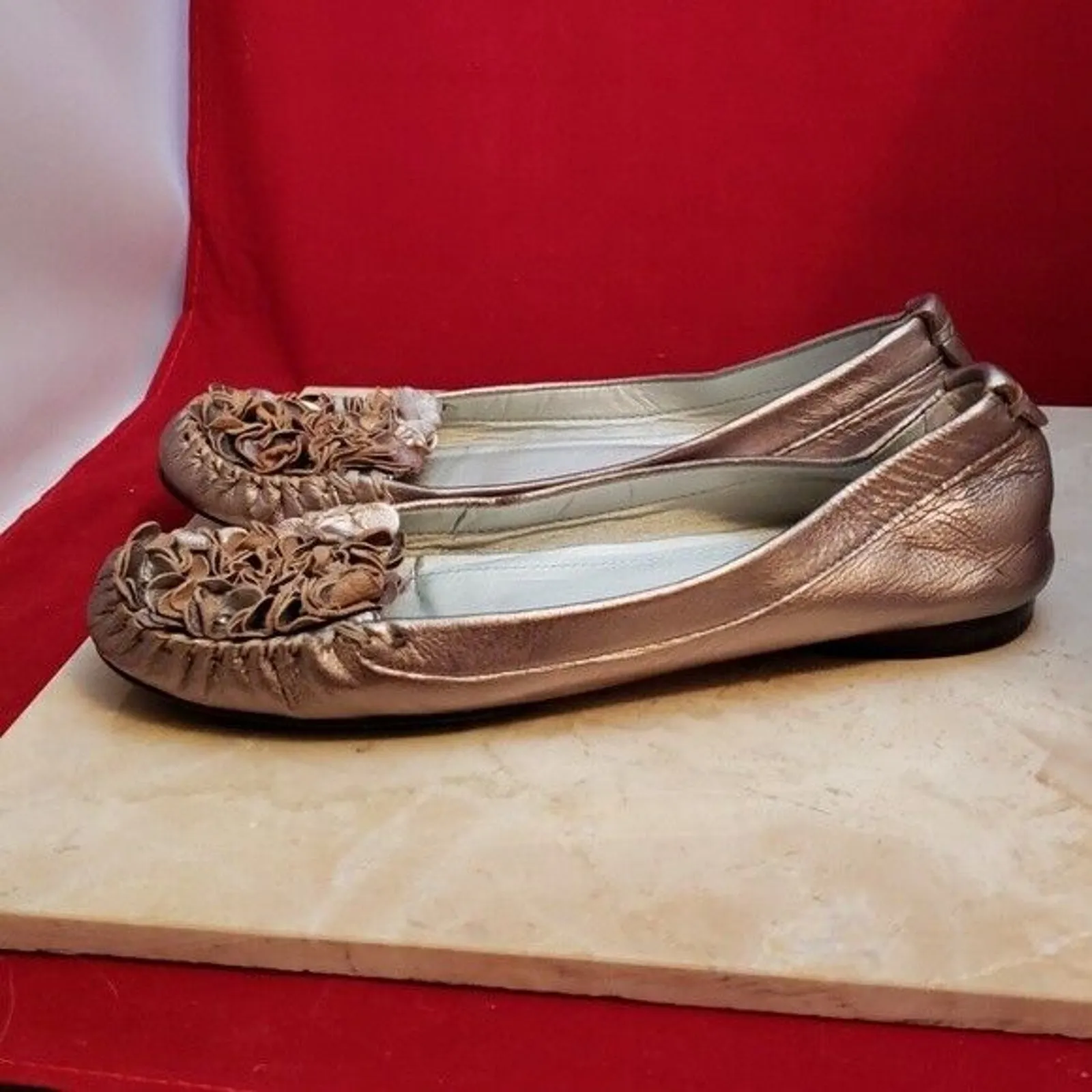 Talbots  Slip Ons Metallic Slips Ons - Size 6.5 B - Image 2