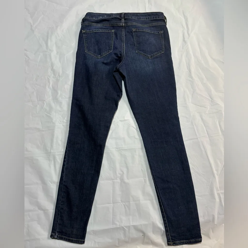 Old neck Rockstar Dark Blue Denim Women's Jeans size 8 long tall girl friendly - Image 4