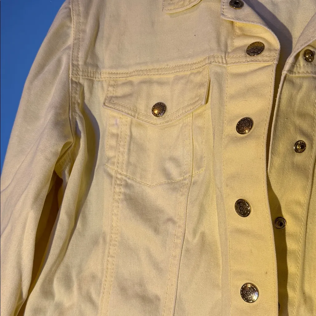 Diane Gilman Yellow Jean Jacket - Image 7