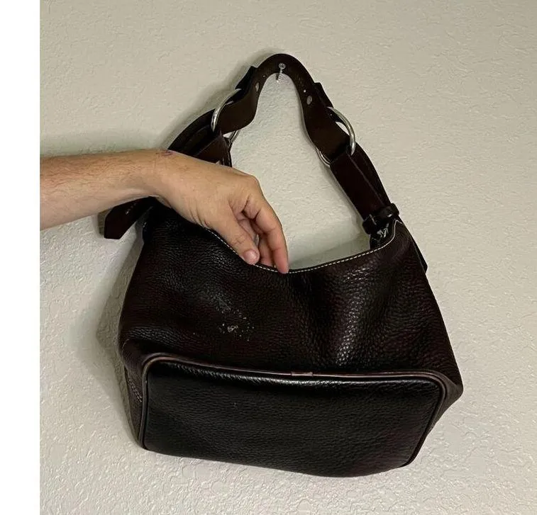 DOONEY &  BOURKE 1975 Small East West Hobo Shoulder Bag  Leather - Image 5