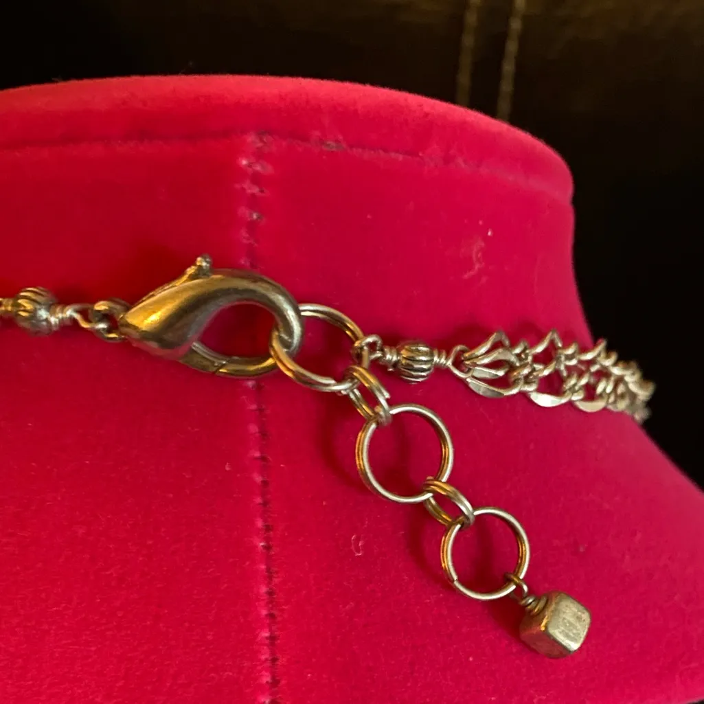 Delicate Blue Sea Glass Necklace | Soft Aqua Beads | Silver Chain | Coastal Boho - Image 4