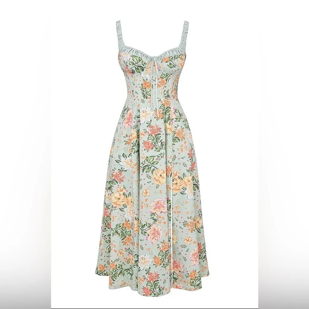 House of CB Sabrina Bustier Floral Print Maxi Dress - Image 3