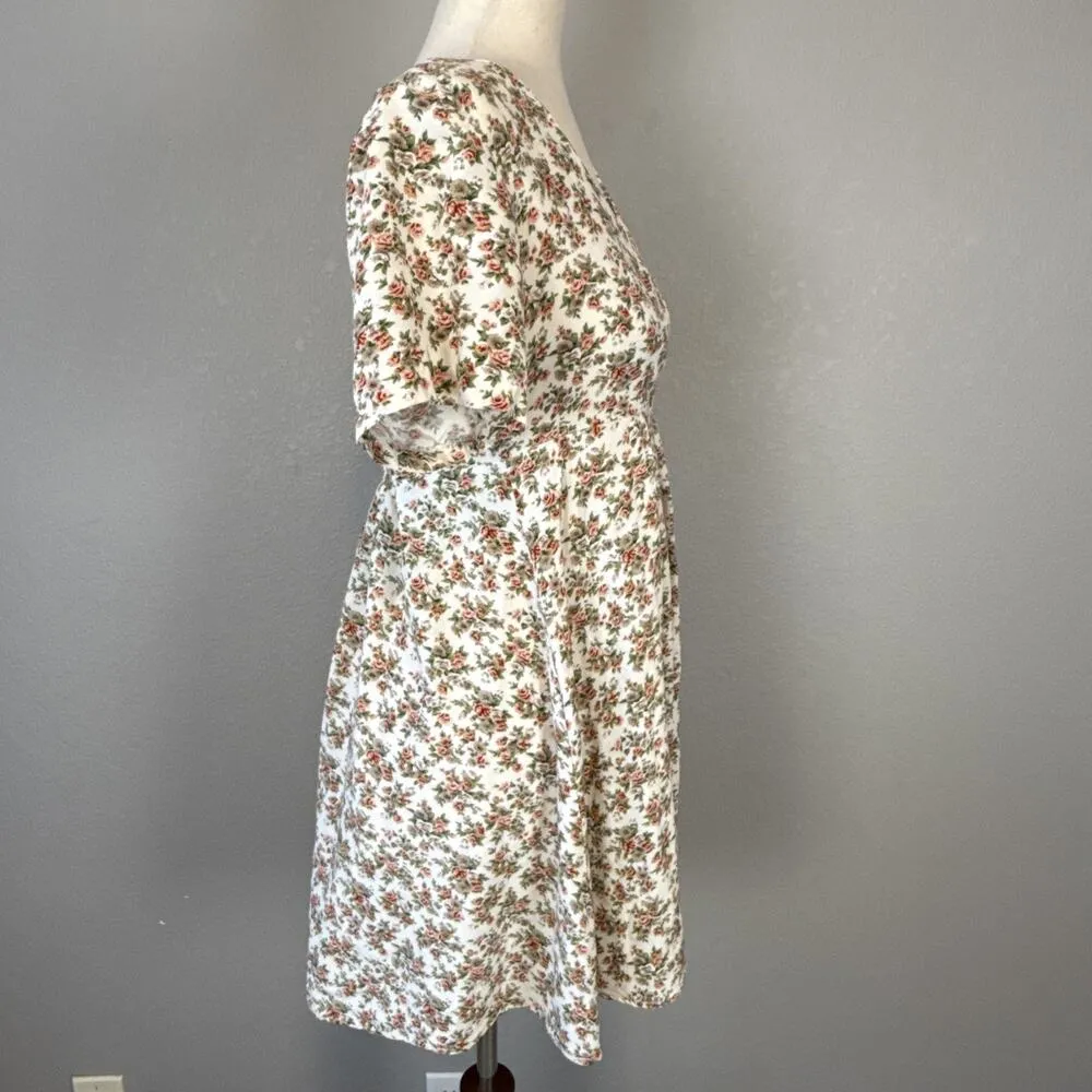 Vintage Stella y2k 90s Floral Babydoll Mini Dress Size S Fairy Coquette Whimsy - Image 7