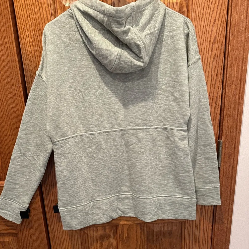 Carhartt Newbury Pullover Hoodie Size XS Heather Green Thumb holes Relaxed fit - Image 6