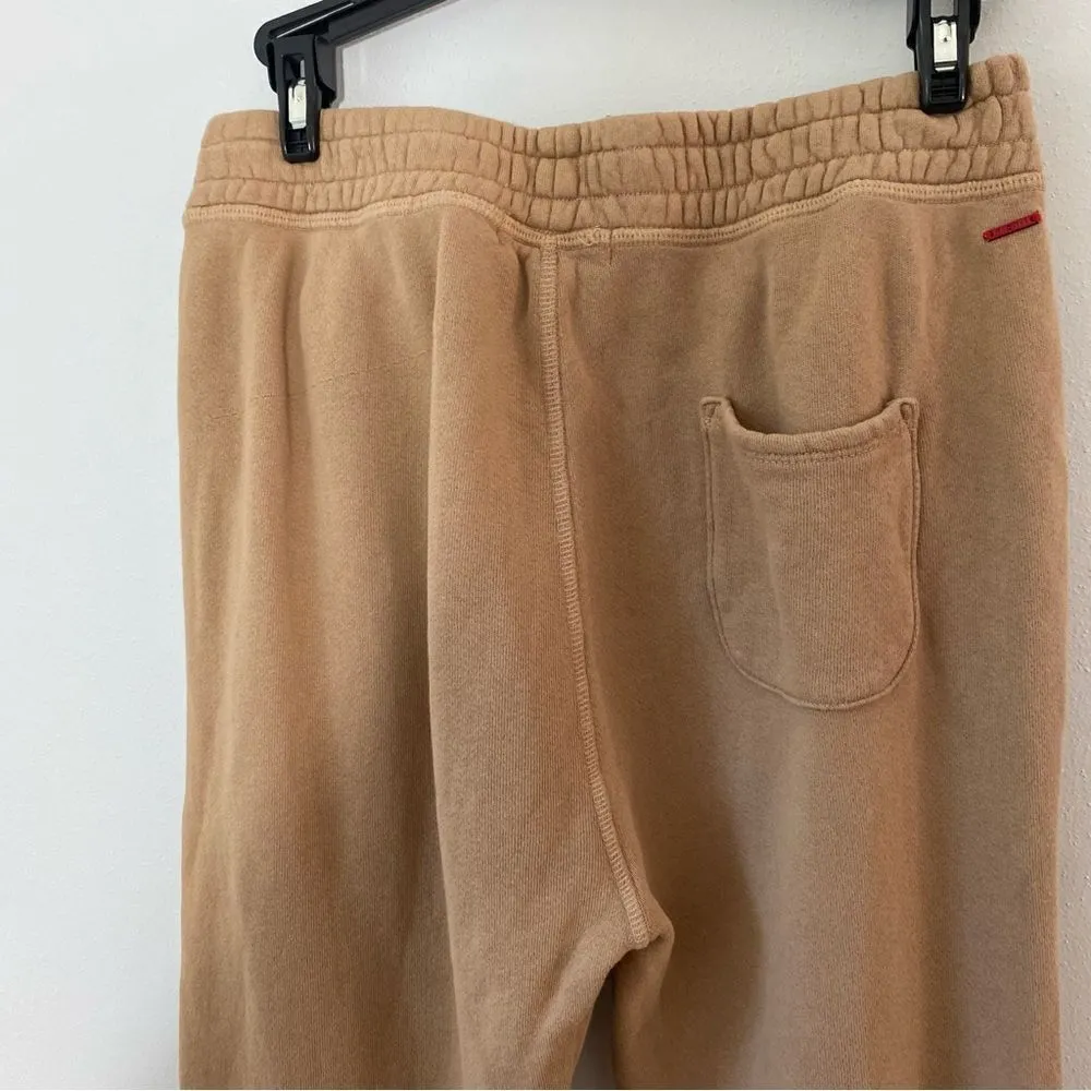 N: Philanthropy Front Zip Joggers Sweatpants in Camel Tan Size M - Image 13