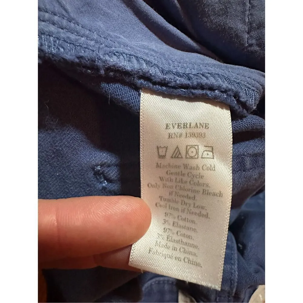 Everlane women’s high rise wide leg blue shade denim jeans sz 6 - Image 4