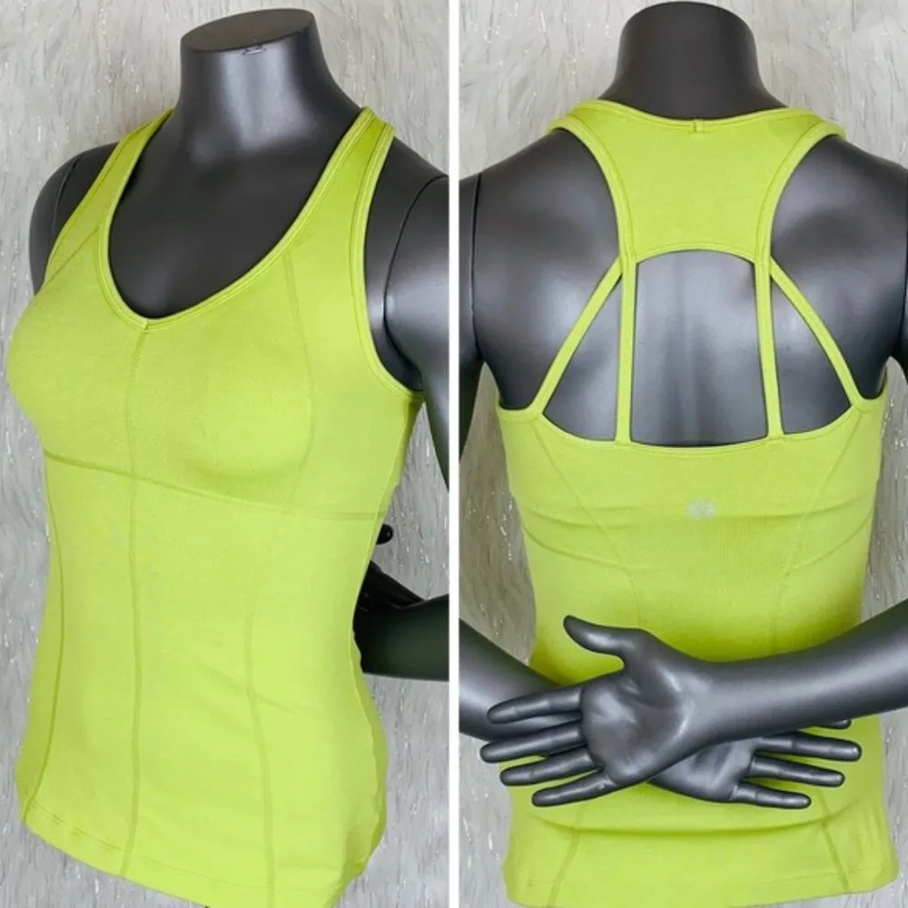 Athleta Lime Green Athletic Equator Tank Top - Image 3