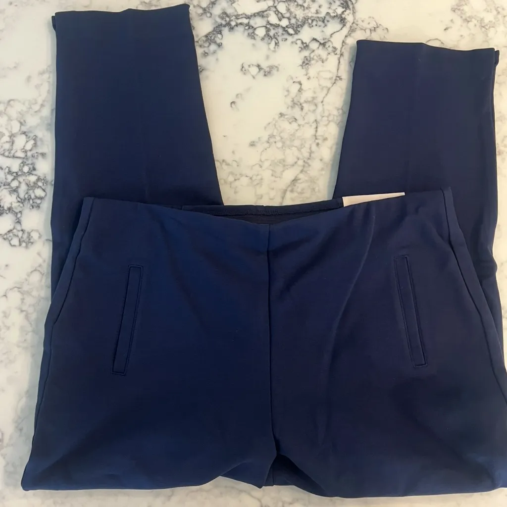 Chico’s So Slimming Juliet Ankle Stretch Pant Midnight Blue Size Large 2R New - Image 10