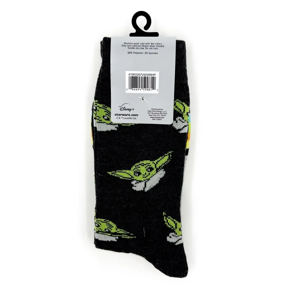 Star Wars Crew Socks Mens Womens Disney The Mandalorian Grogu Baby Yoda Fun Gift - Image 5
